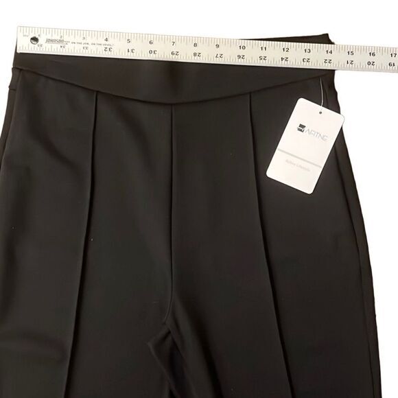 Afitne womens pants Size M‎ work workout high waist bootcut black  pull on NWT - Picture 5 of 7